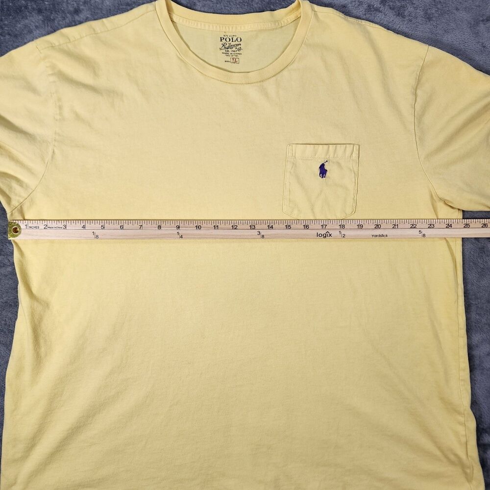 Polo Ralph Lauren Crewneck T Shirt Men's XL Classic Fit Blue Pony Logo Pocket - Picture 6 of 10